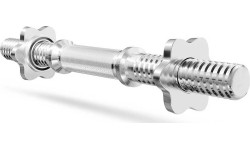 Zestaw MWG3 | Gryf prosty śrubowy 180 cm + gryf lekko łamany śrubowy 120 cm + 2 x gryf prosty śrubowy 40 cm 30 mm - Marbo Sport