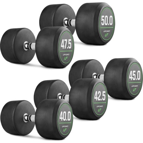 Zestaw hantli ogumowanych UpForm - 40-50 kg 
