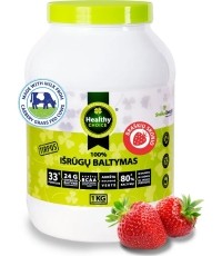 Białko serwatkowe Healthy Choice, smak truskawkowy, 1 kg