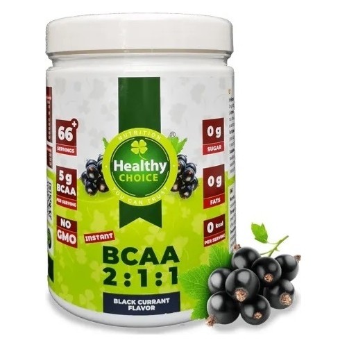 BCAA Healthy Choice, smak czarnej porzeczki, 400 g