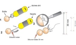 Silikonowe fiksatory do przynęt Extra Carp, 18mm, 24szt.