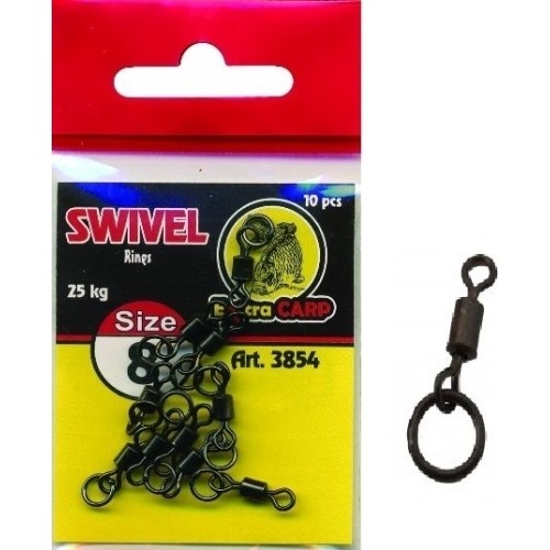 Krętlik z kółkiem Extra Carp, rozmiar 8