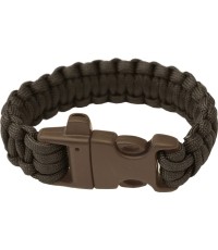 Góralska bransoletka z liny spadochronowej, koszulka, gwizdek, czarna