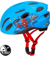 Kask SPIDERMAN, in-mold, 52-56 cm (niebiesko-czerwony)