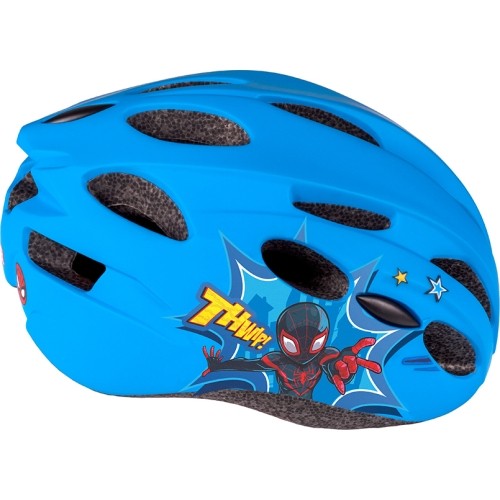 Kask SPIDERMAN, in-mold, 52-56 cm (niebiesko-czerwony)