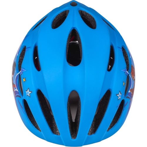 Kask SPIDERMAN, in-mold, 52-56 cm (niebiesko-czerwony)