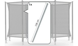 Komfortowa siatka zabezpieczająca górną rurę Berg, 108cm