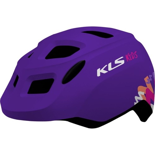 Kask KLS Zigzag 022, XS/S 45-49 cm (fioletowy)