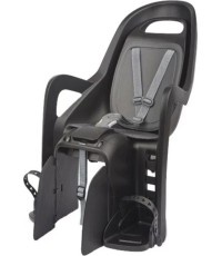 Dviračio kėdutė Polisport Groovy CFS galinė ant bagžinės 22kg (juoda/pilka)