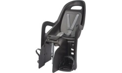 Dviračio kėdutė Polisport Groovy CFS galinė ant bagžinės 22kg (juoda/pilka)