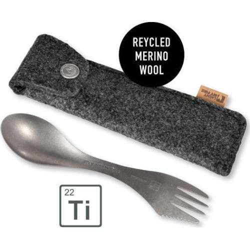 Sztućce turystyczne Light My Fire Spork Kit, tytanowe