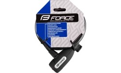 Zapięcie rowerowe FORCE Lux z uchwytem, 180/12mm (czarne)