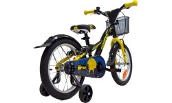 Rower dziecięcy 4KIDS Nightman 16", rama 10" (25,5 cm), stalowy, czarno-niebieski