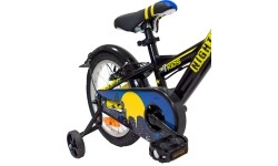 Rower dziecięcy 4KIDS Nightman 16", rama 10" (25,5 cm), stalowy, czarno-niebieski
