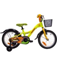 Rower 4KIDS Lion 16", rozmiar 10" (25,5 cm) (aluminium, żółty)
