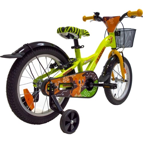 Rower 4KIDS Lion 16", rozmiar 10" (25,5 cm) (aluminium, żółty)
