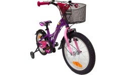 Rower 4KIDS Bubble 16", rozmiar 10" (25,5 cm), aluminiowy, fioletowy