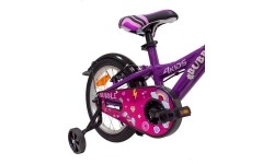 Rower 4KIDS Bubble 16", rozmiar 10" (25,5 cm), aluminiowy, fioletowy
