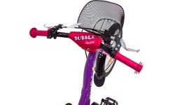 Rower 4KIDS Bubble 16", rozmiar 10" (25,5 cm), aluminiowy, fioletowy