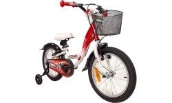 4KIDS Cherry 16" rozmiar 9,5" (24 cm) (stalowy, czerwony/biały)