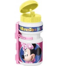Plastikowa butelka do picia z uchwytem Myszka Minnie, 0,375l