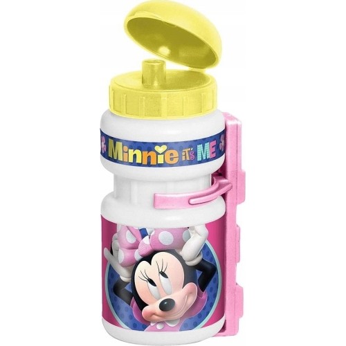 Plastikowa butelka do picia z uchwytem Myszka Minnie, 0,375l