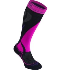 Damskie skarpety Bridgedale Ski Midweight, czarne/purpurowe - 077