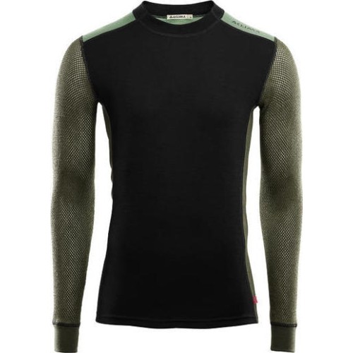 Męska koszulka Aclima Hybrid Crew Neck BlackOliDil S - 247