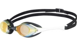 Okulary pływackie Arena Cobra Swipe Mirrored, żółto-białe