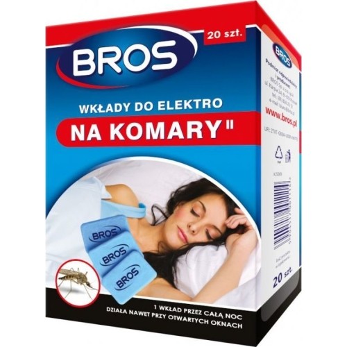Wkład do elektrycznego odstraszacza komarów Bros, 20szt.