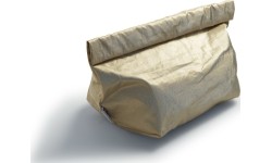 Kosmetyczka Yate EMF, 12x22 cm, złota