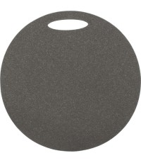Mata do siedzenia Yate, okrągła, 35 cm, jednowarstwowa, szara