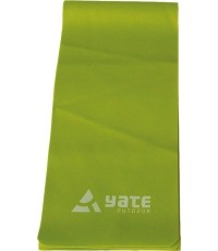 Guma oporowa Yate, 250x15 cm, twarda, zielona