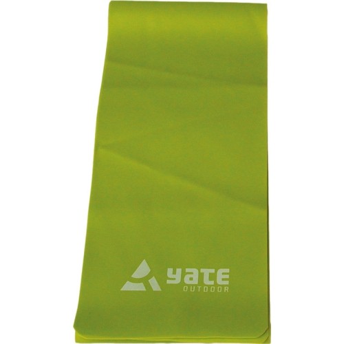 Guma oporowa Yate, 250x15 cm, twarda, zielona