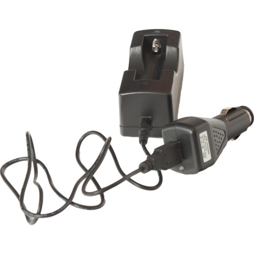 Ładowarka samochodowa do akumulatorów Li-ion 18650 z kablem USB Yate