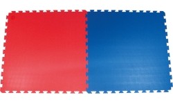 Mata Tatami Yate, EVA, 1x1 m, 4 cm, czerwona / niebieska