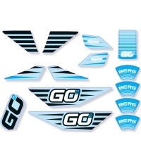 BERG GO² SparX Yellow - Zestaw naklejek