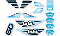 BERG GO² SparX Yellow - Zestaw naklejek