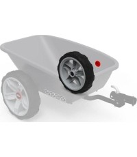 Koło szaro-czarne 10x2,5 prawe (osłona czerwona)