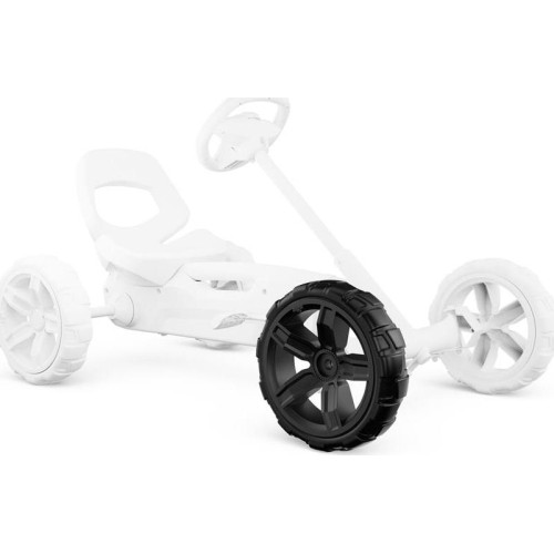 Koło czarno-czarne 10x2,5 prawe przednie