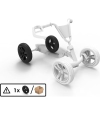 Koło 9x2 - Czarny/czarny tył