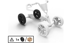 Koło 9x2 - Czarny/czarny tył