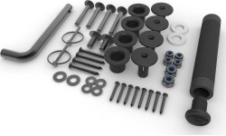 Wagon plażowy - zestaw montażowy czarny