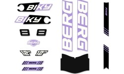 Biky - Zestaw naklejek Cross Purple