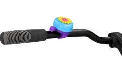 Dzwonek rowerowy FISCHER Blume 80 mm (błękitny)