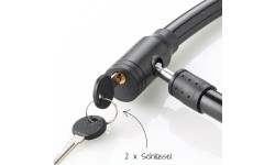 Linka zabezpieczająca Fischer do roweru z kluczem, 18 x 800 mm