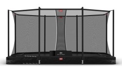 BERG Ultim Favorit InGround 410 Czarny + siatka zabezpieczająca Comfort