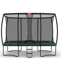 Trampolina BERG Ultim Champion Regular 410, zielona + siatka ochronna DLX XL