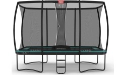 Trampolina BERG Ultim Champion Regular 410, zielona + siatka ochronna DLX XL