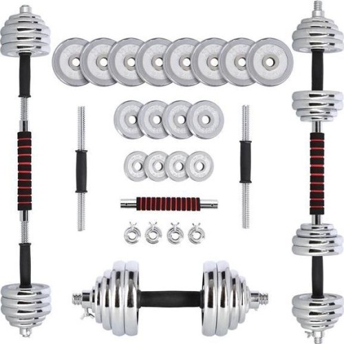 Zestaw chromowanych hantli HMS STC30 2x15 kg, W walizce